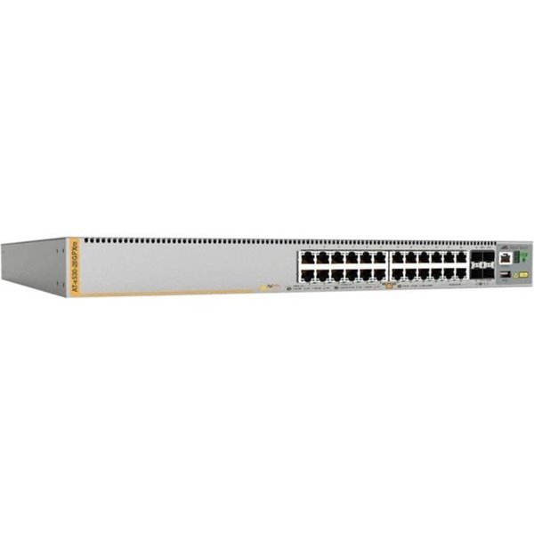 Allied Telesis 24 Port 10/100/1000T Poe+ Stackable Switch w/ 4 Sfp+ Ports AT-X530-28GPXM